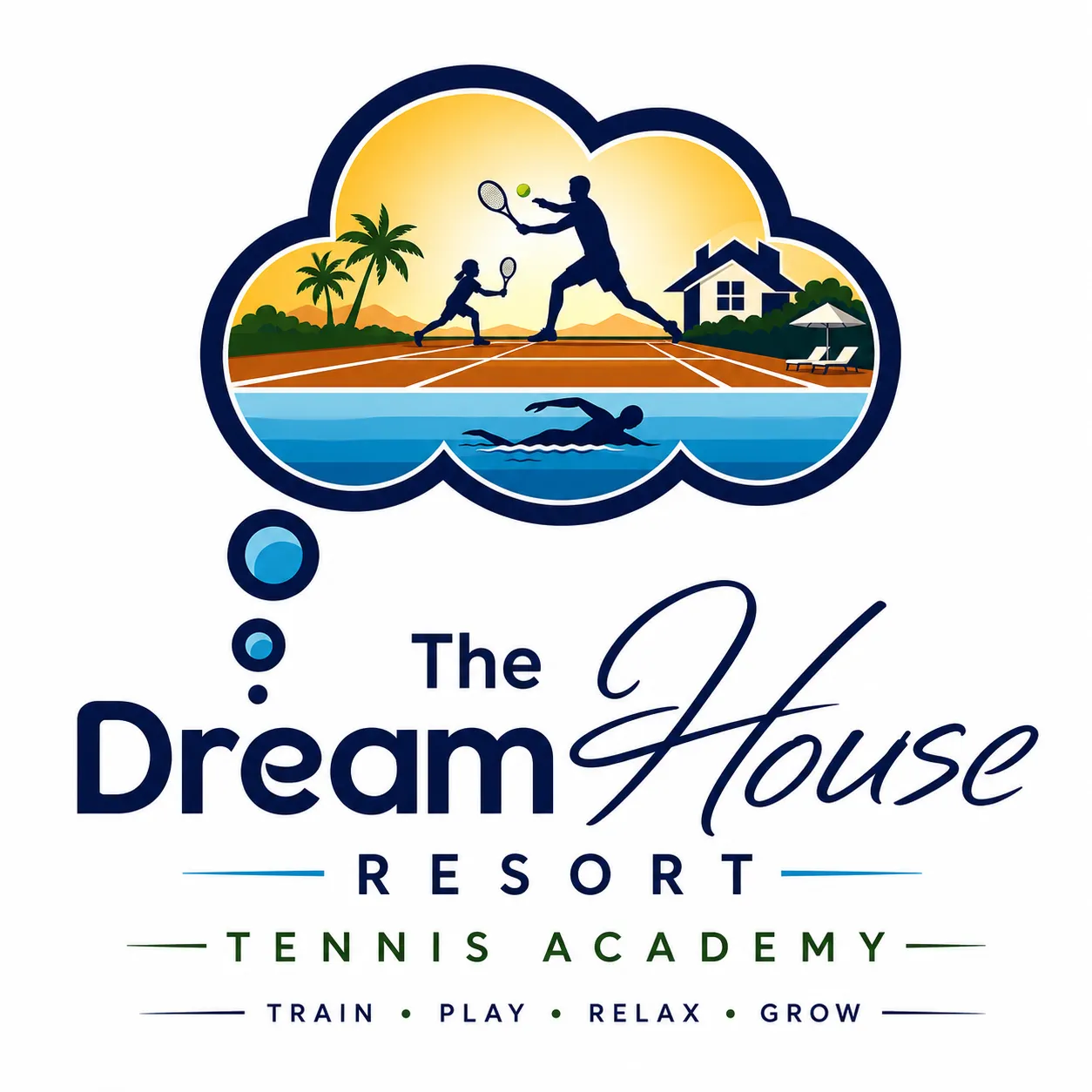 The Dream House Resort Tennis Academy logo