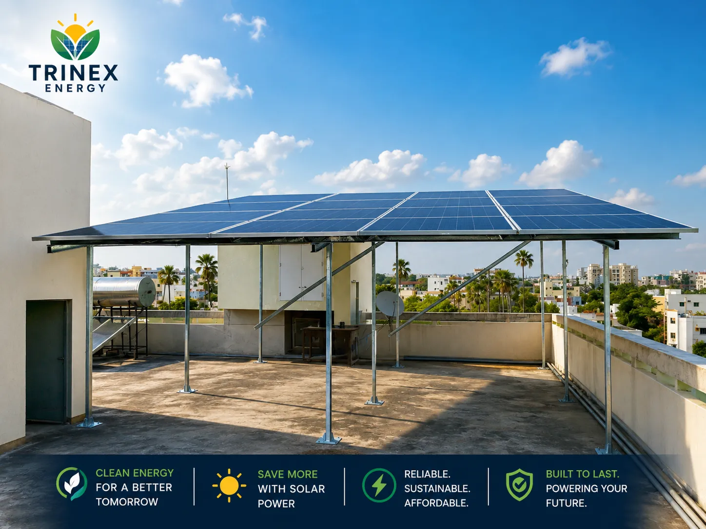 Rooftop solar installation by Trinex Energy — 1