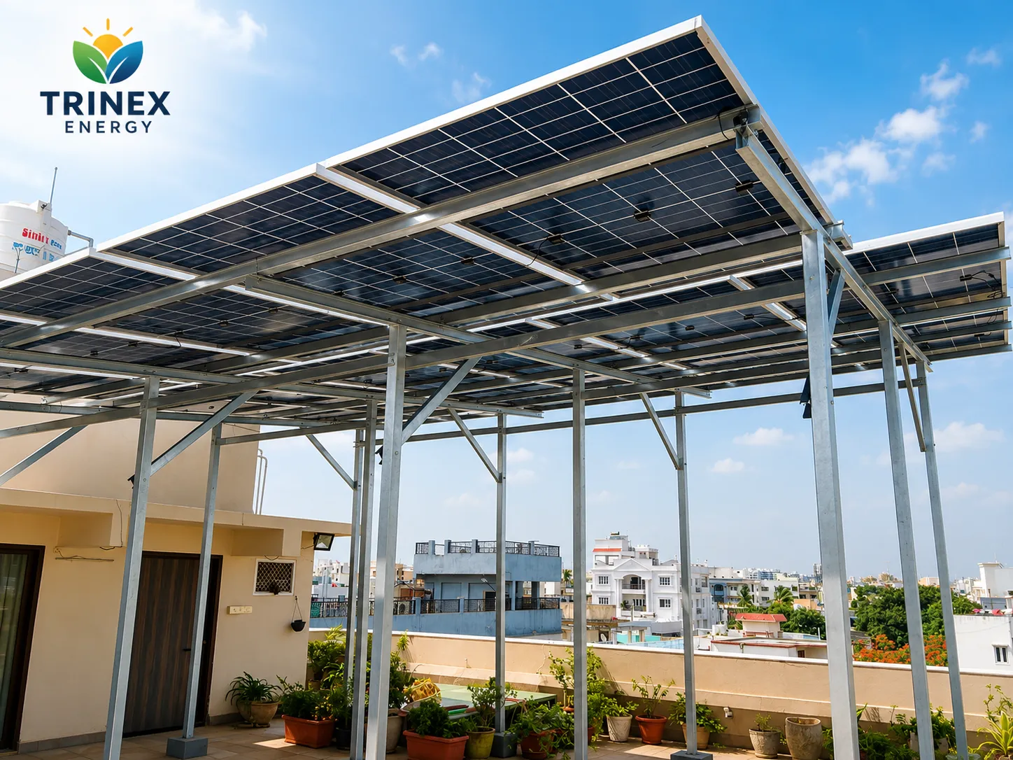 Rooftop solar installation by Trinex Energy — 2