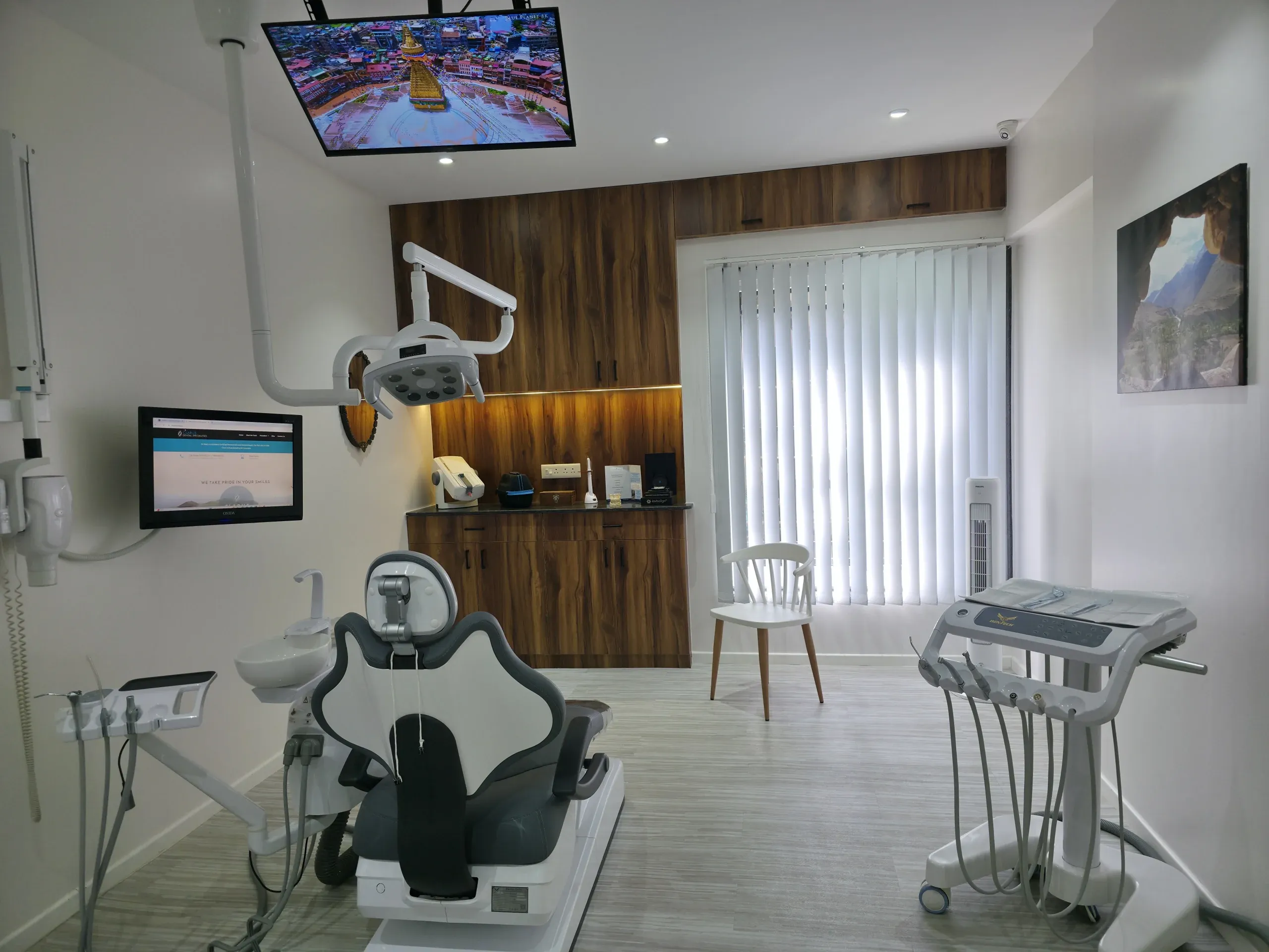 Clean clinic hallway at Clarus Dental Specialities