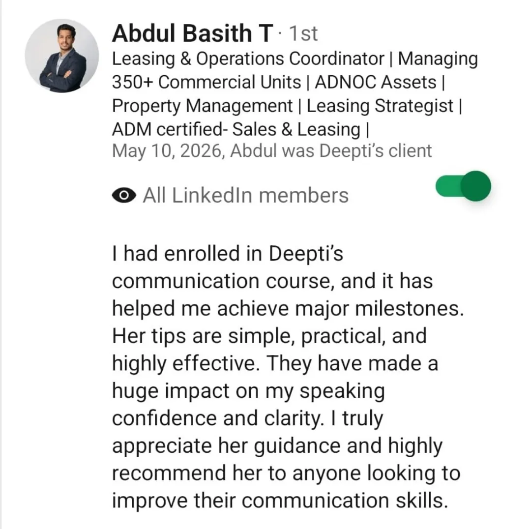 testimonial