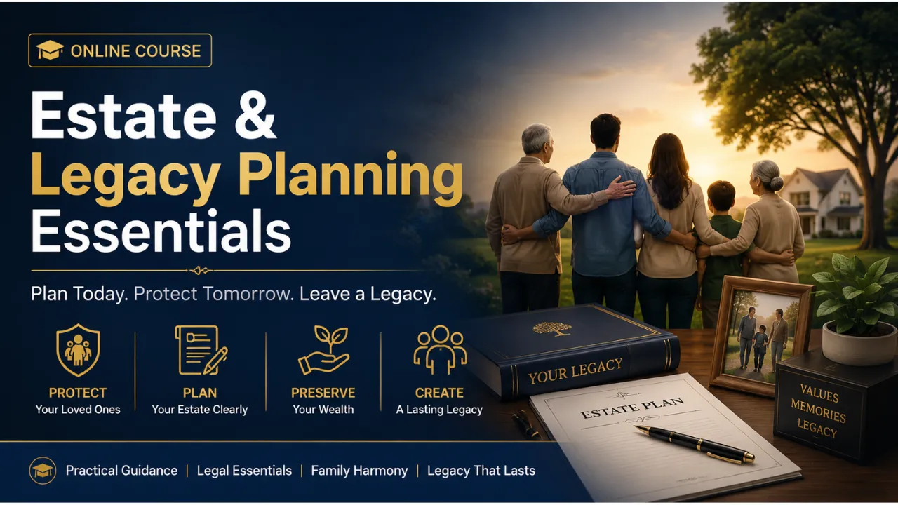 Legacy Planning Essentials course preview focused on estate and legacy planning