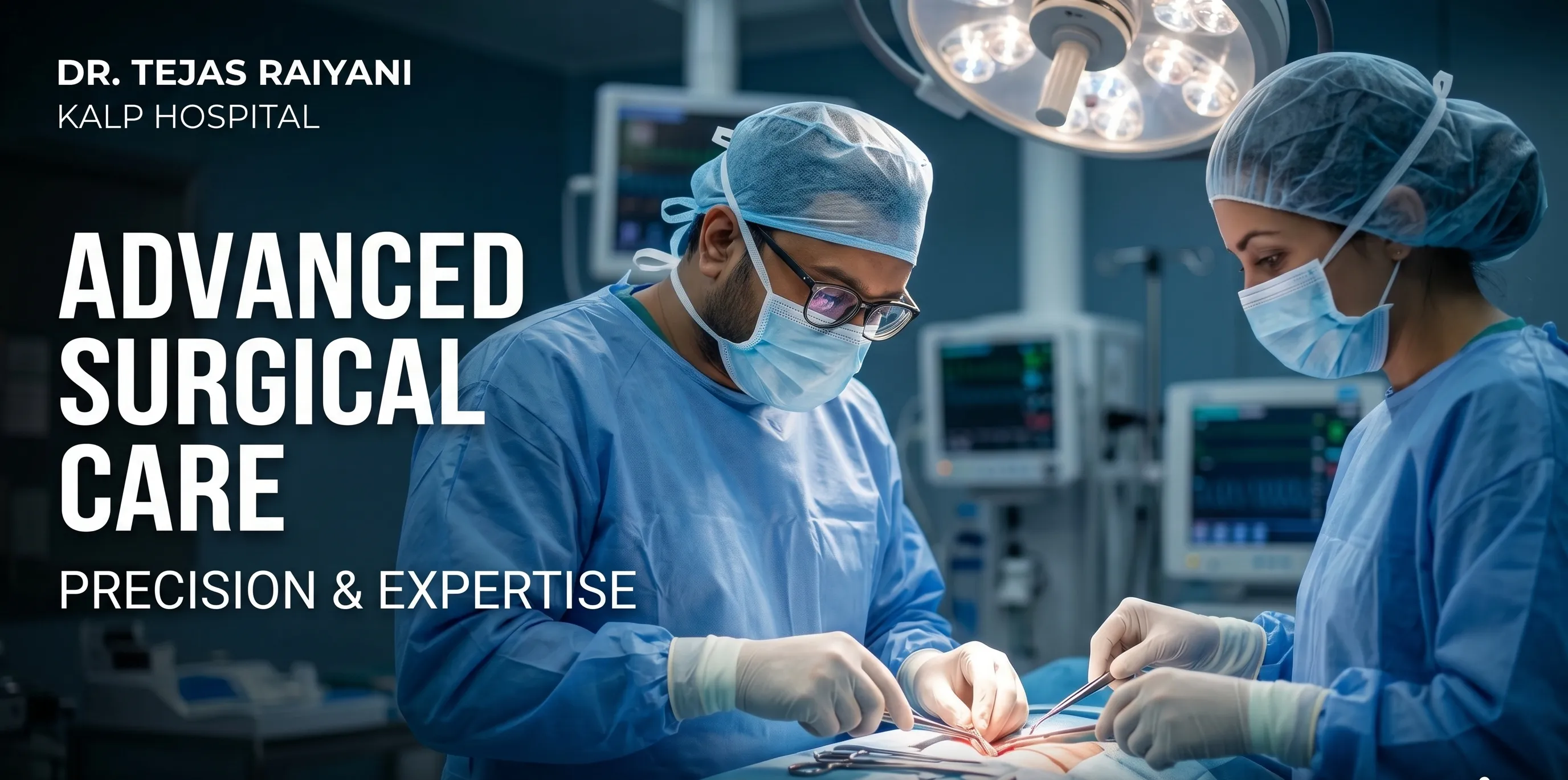 Surgical team in operation theatre