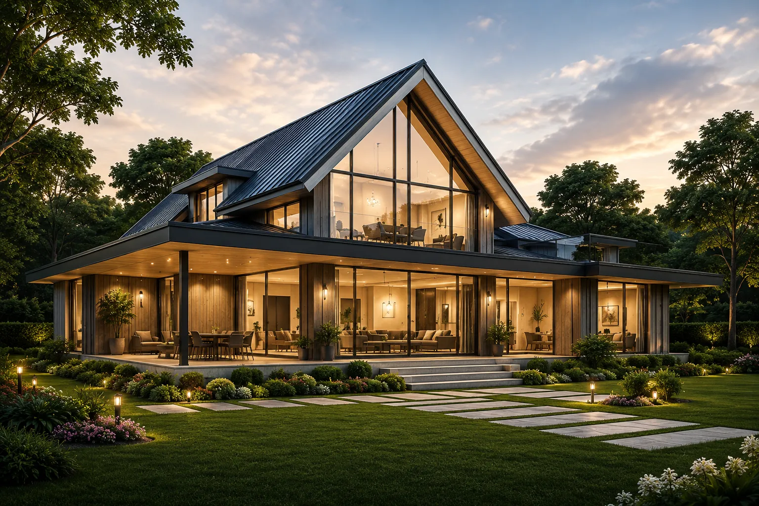 LGSF Villa — Steel Frame Structure
