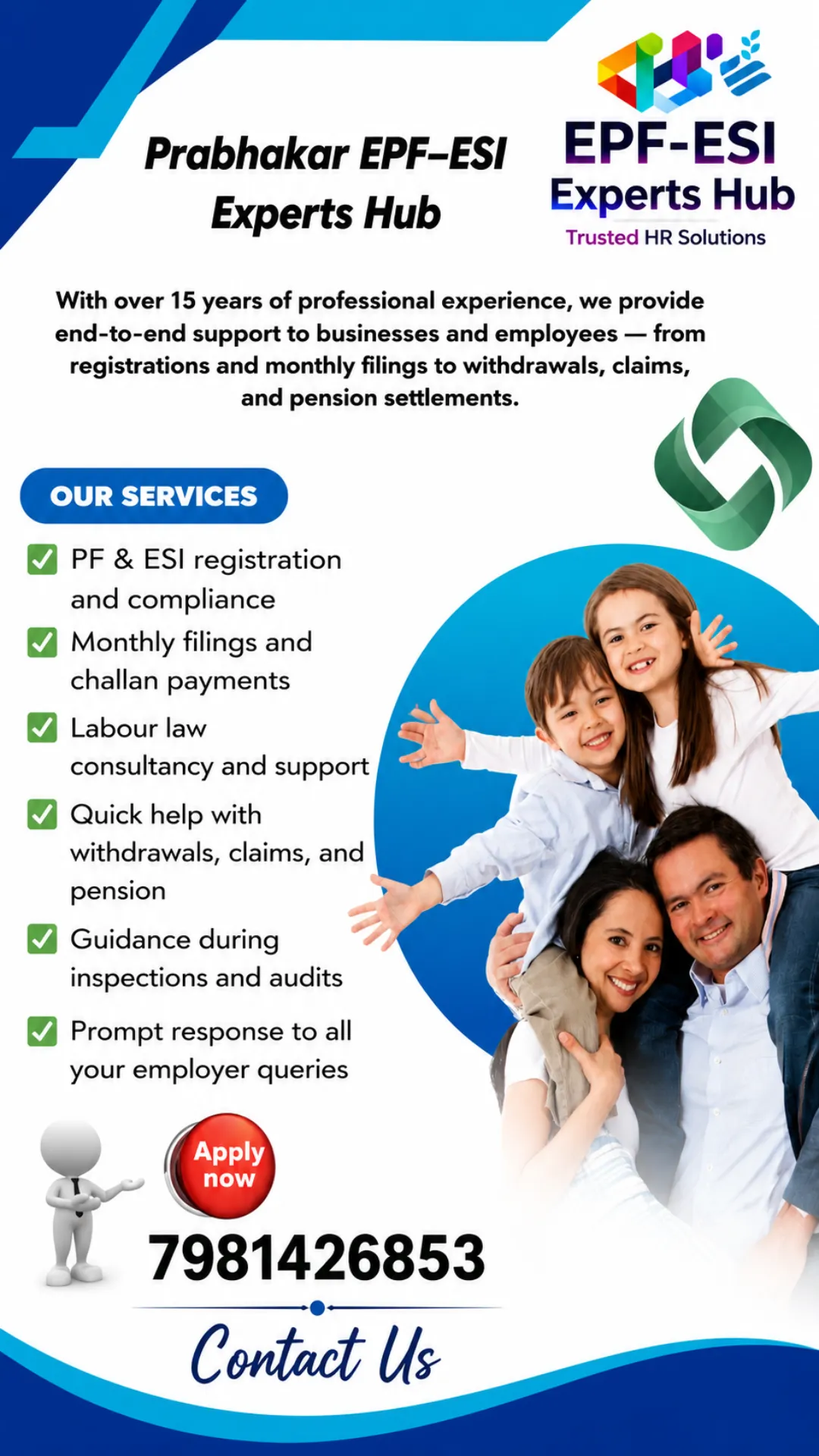 ESI withdrawal assistance with employee paperwork and benefit settlement guidance
