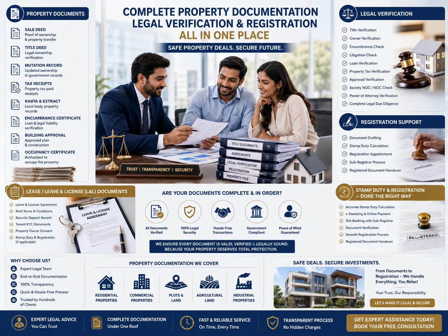 Legal support consultation and documentation