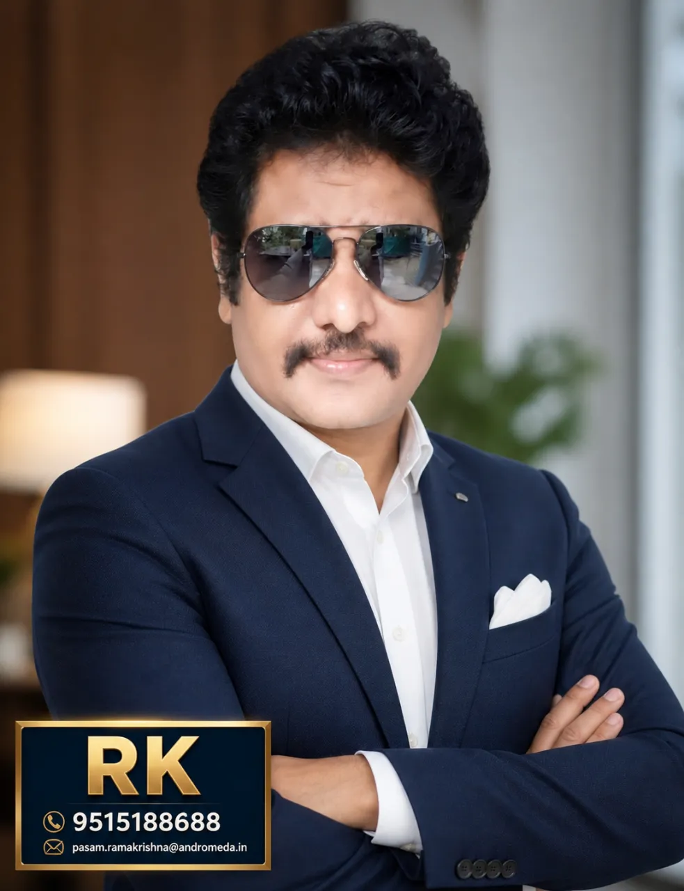 Professional founder portrait representing Pasam Ramakrishna RK
