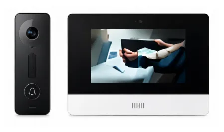 Video door phone at residential entrance