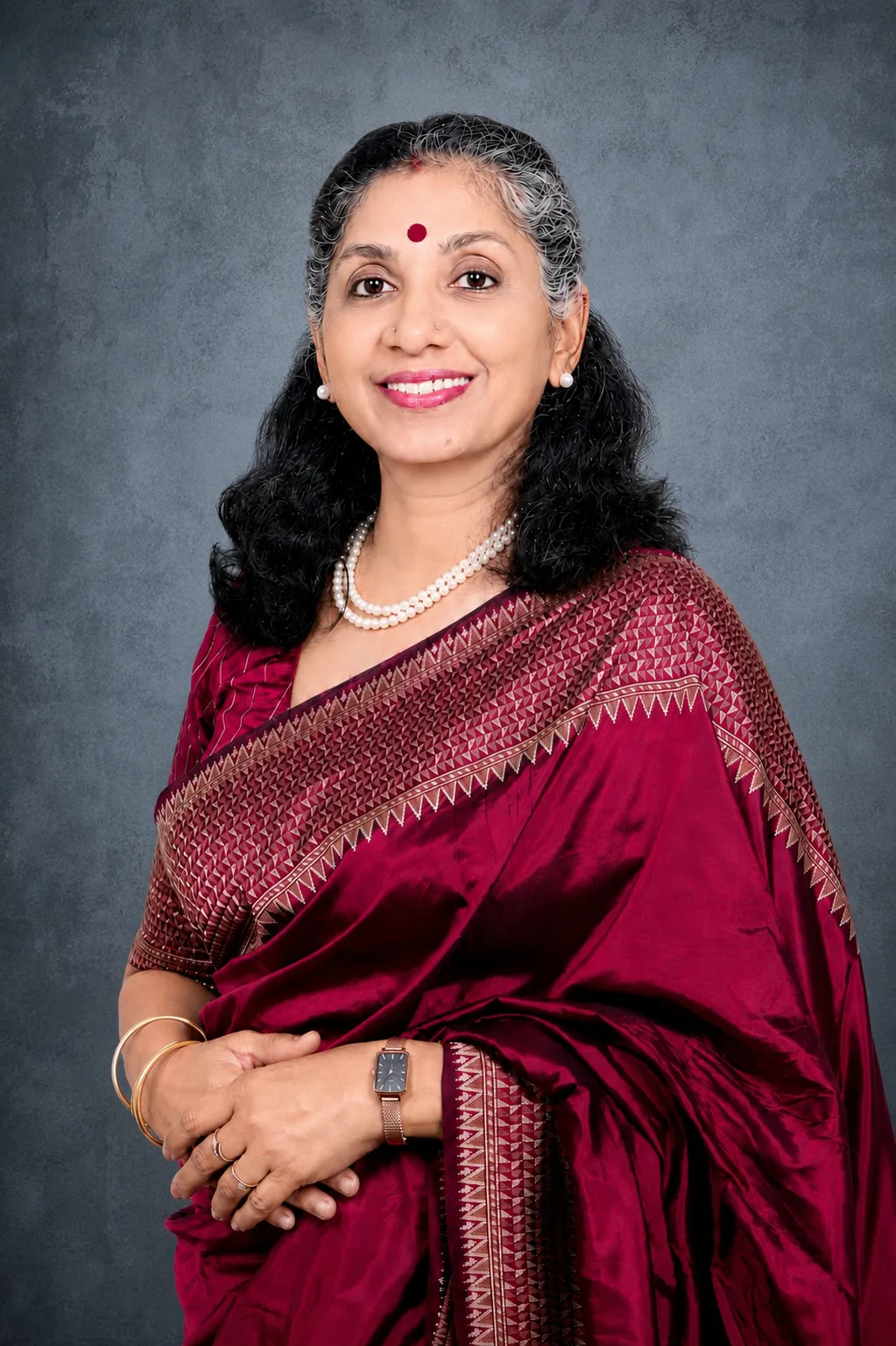Empowered woman smiling