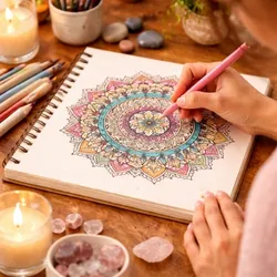 Mindful Mandala Practice — circular art