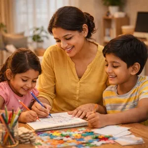 Calm, relaxed woman in a peaceful setting