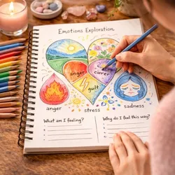 Focus & Clarity Practices — minimal desk, clear glass