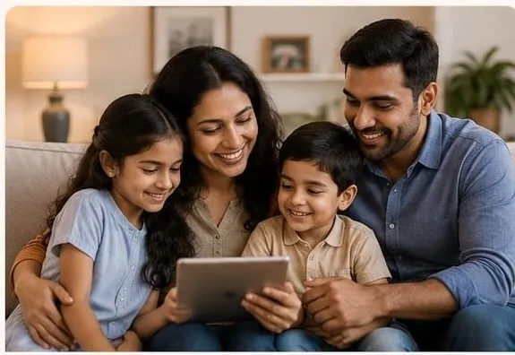 Smart Indian woman managing finances for a single-income family
