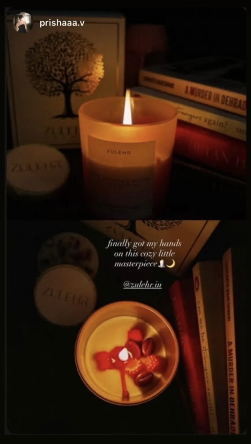 Portrait testimonial image from Prisha using Love Language candle