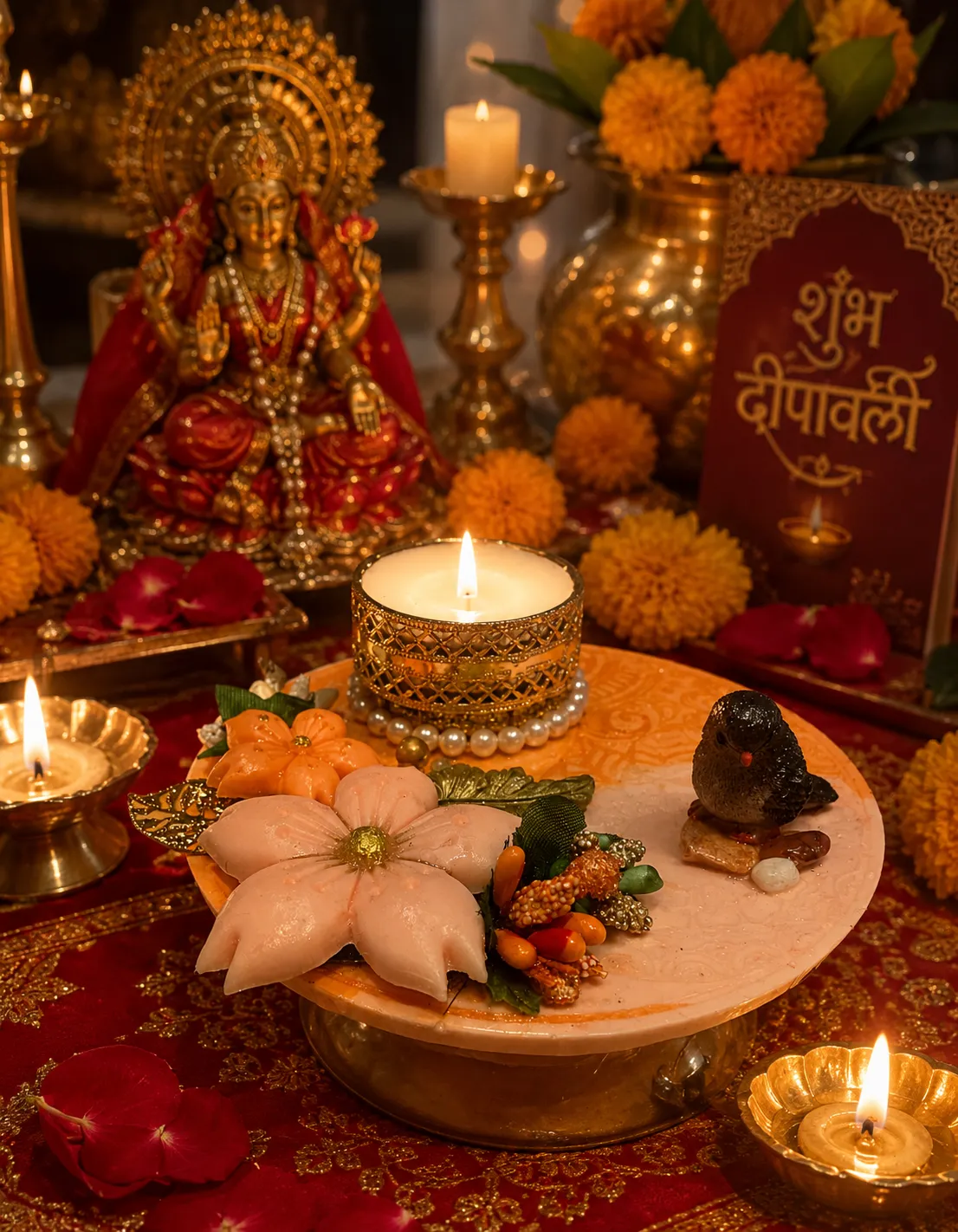 Design-led Roli Chawal and Tilak Platter by House of Art