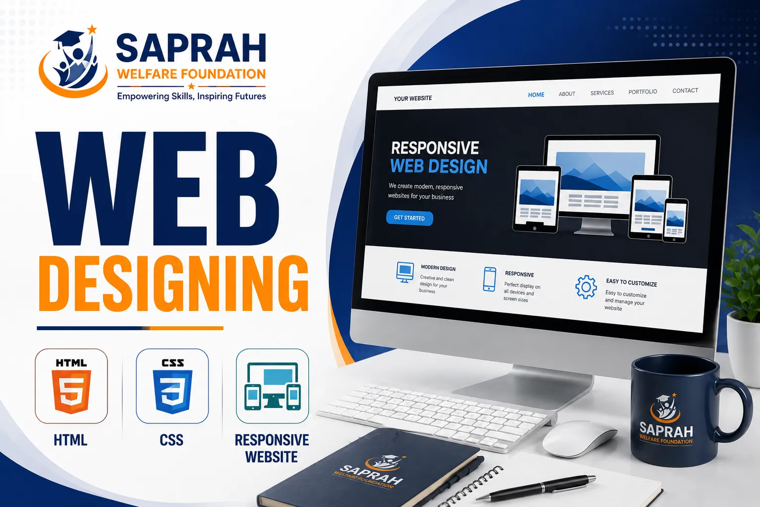 Website design and development training