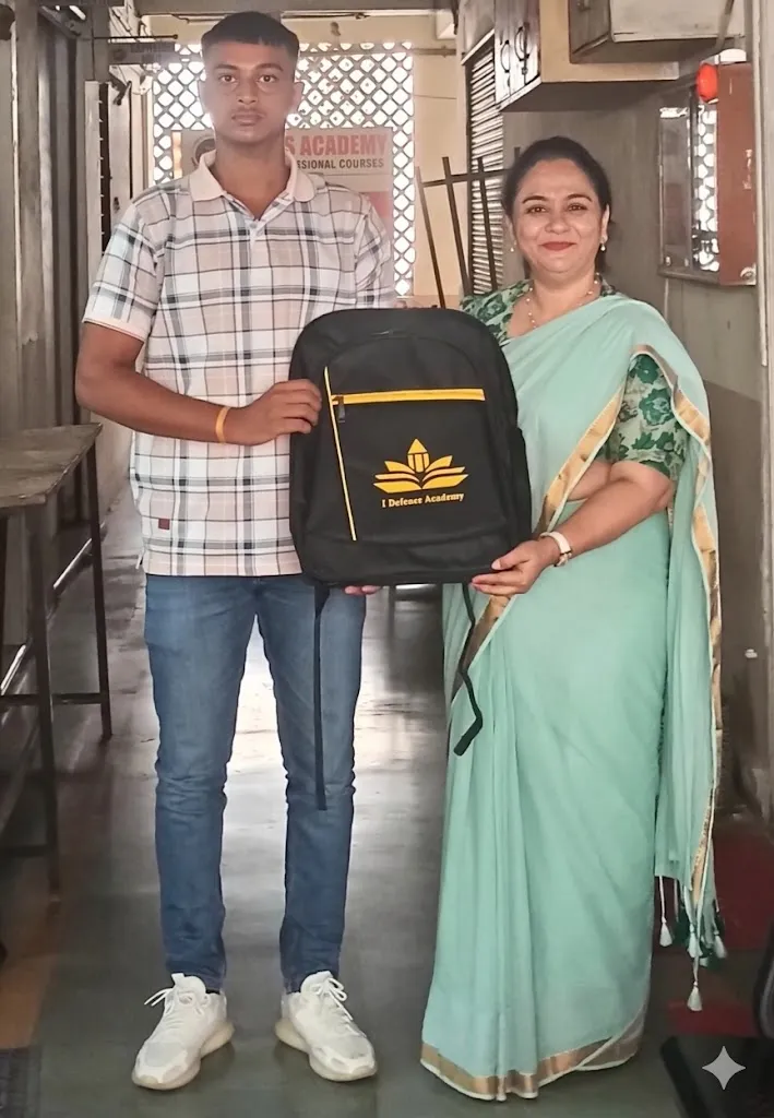 Students receiving medals and certificates during a school award ceremony.