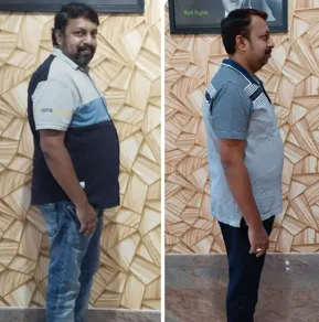 After: Man, 85kg, in sportswear