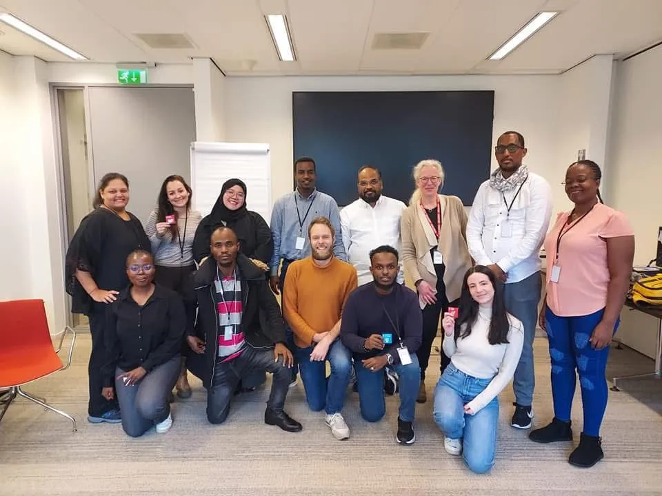 Director with guests