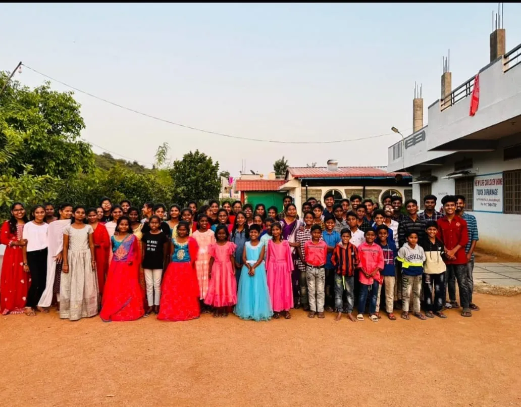 Volunteers with families