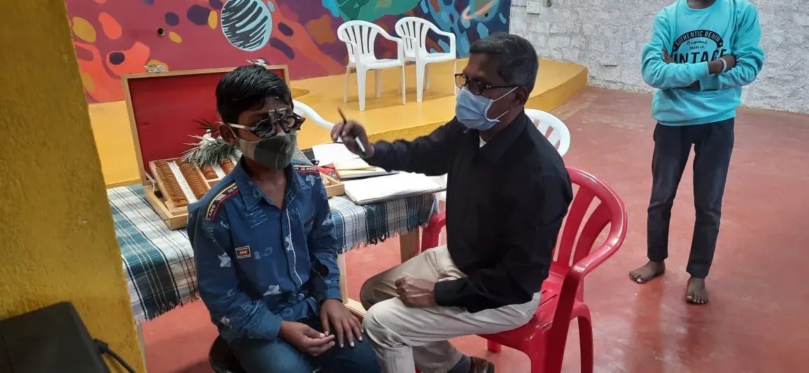 Doctor examining patient