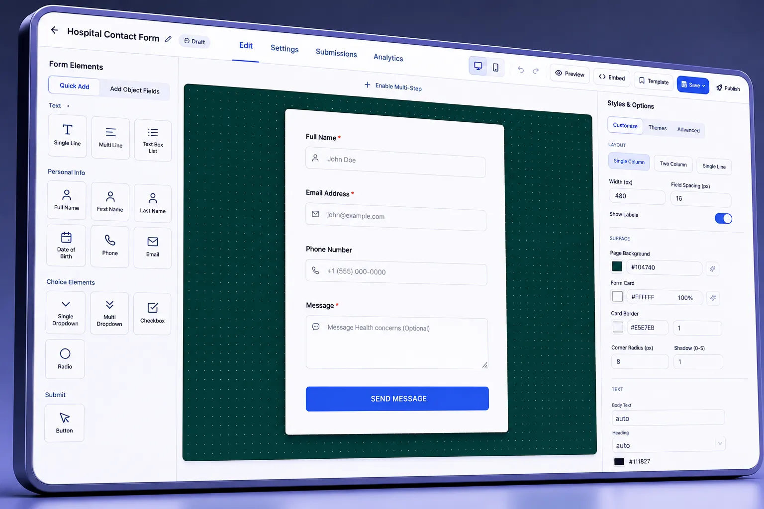 Forms Builder