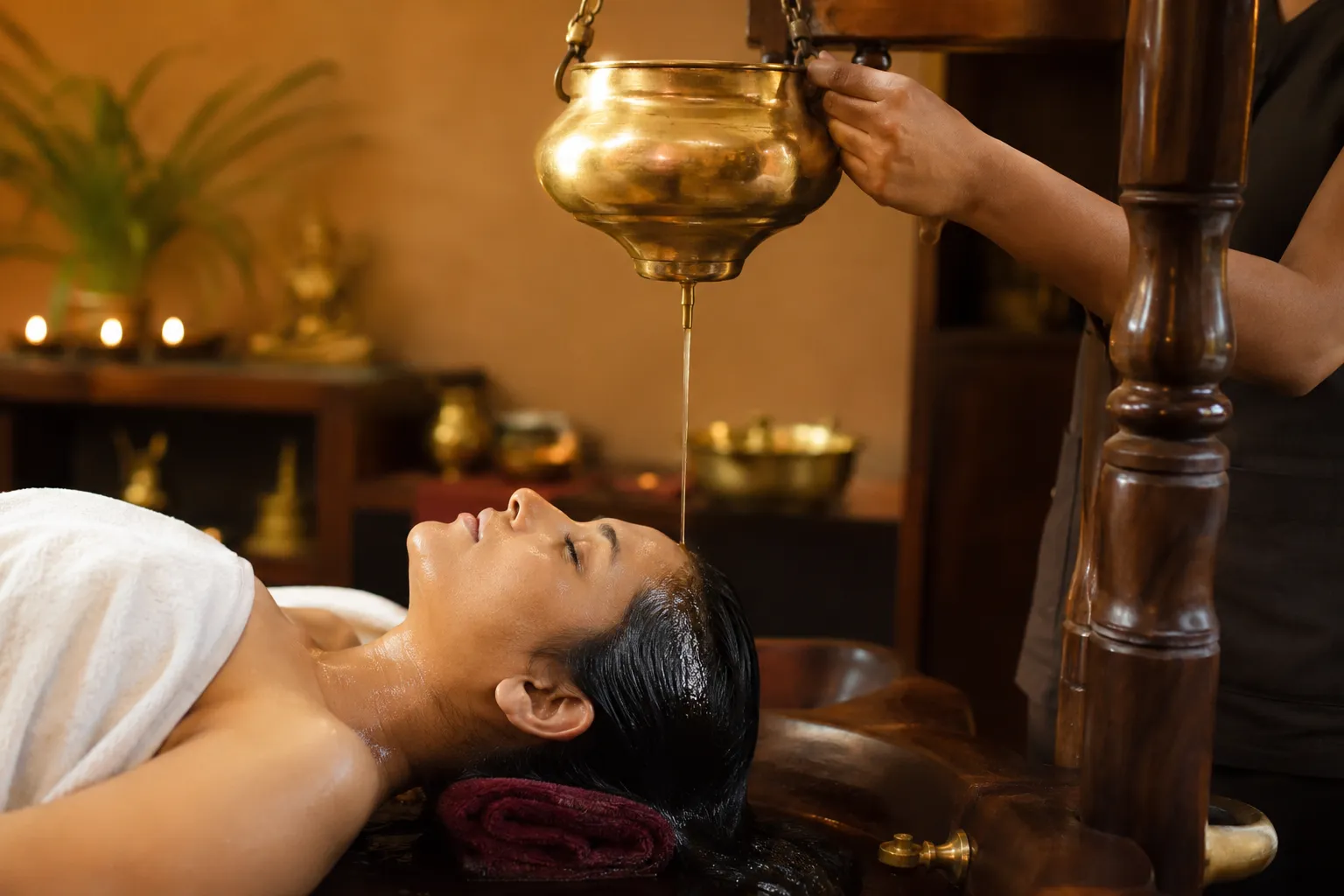 Shirodhara treatment