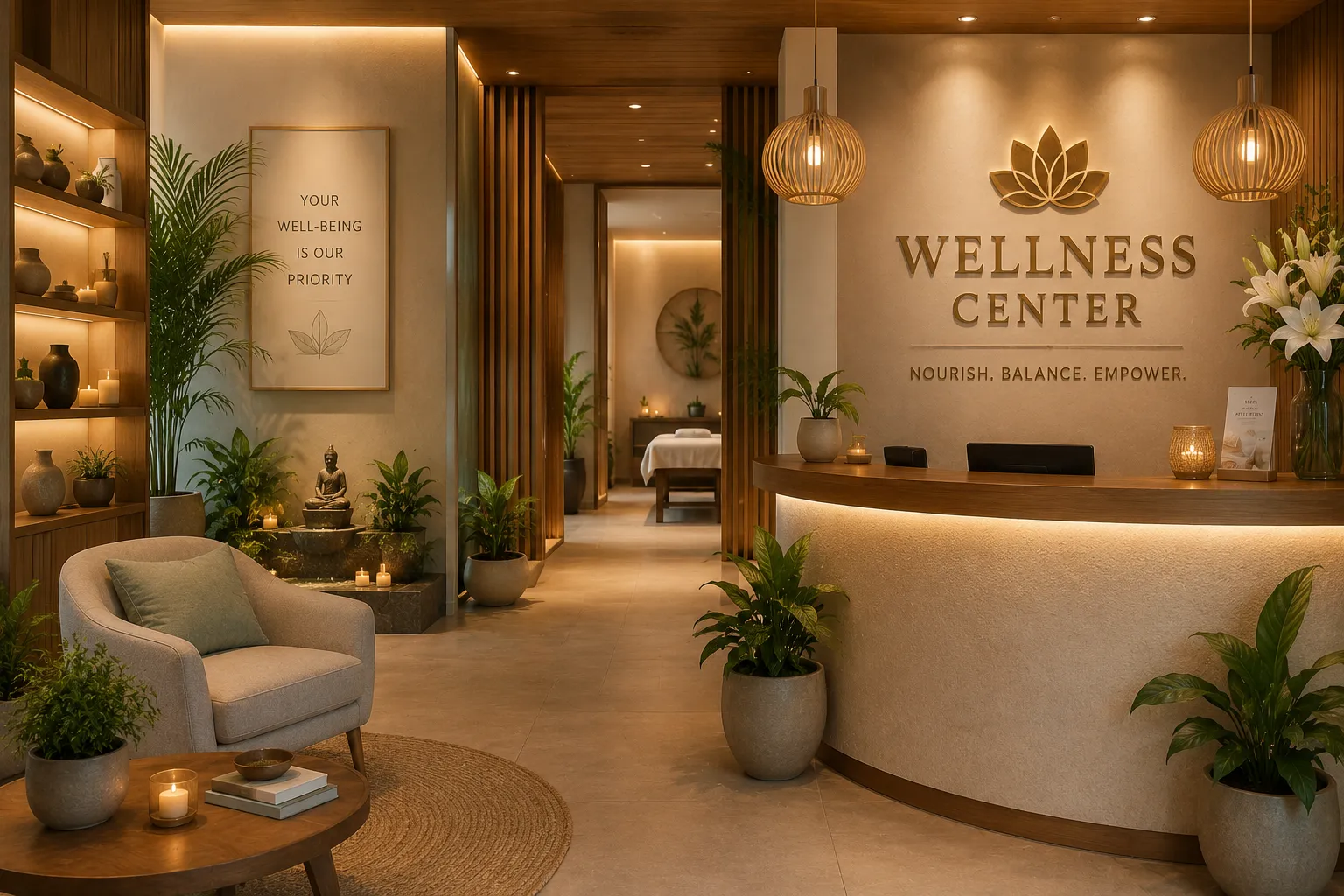 Women's wellness therapy session