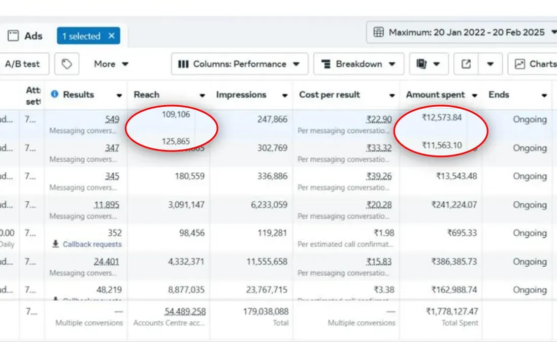 Case study screenshot - High ROAS, Low Costs, Maximum Impact