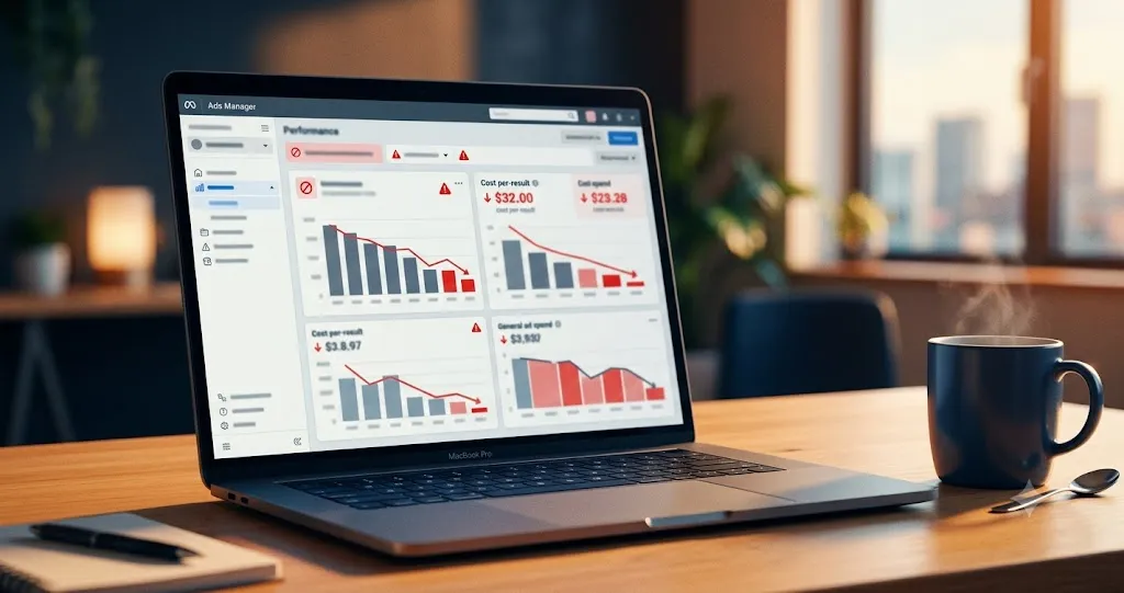 Facebook and Instagram ad performance dashboard
