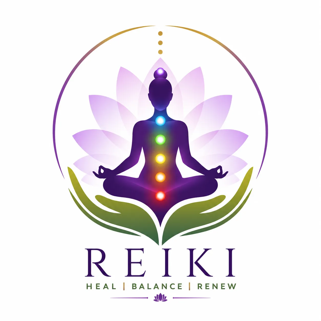 Reiki healing logo